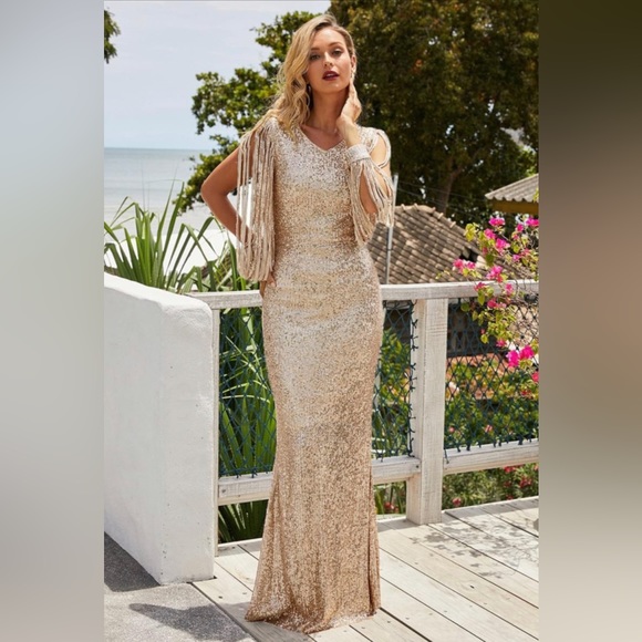 Sequin Maxi Dress - Picture 3 of 5